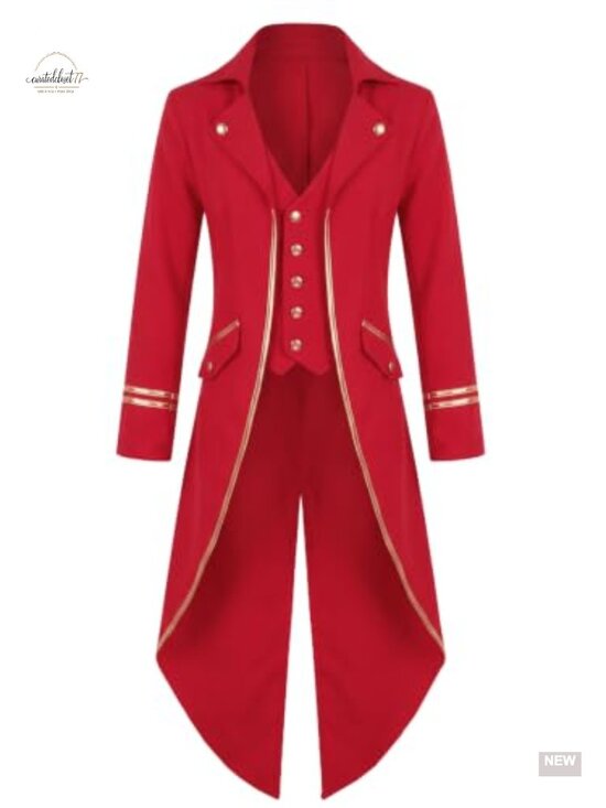 Other - Boys Gothic Tailcoat Jacket Halloween Costume Victorian Steampunk Tailcoat